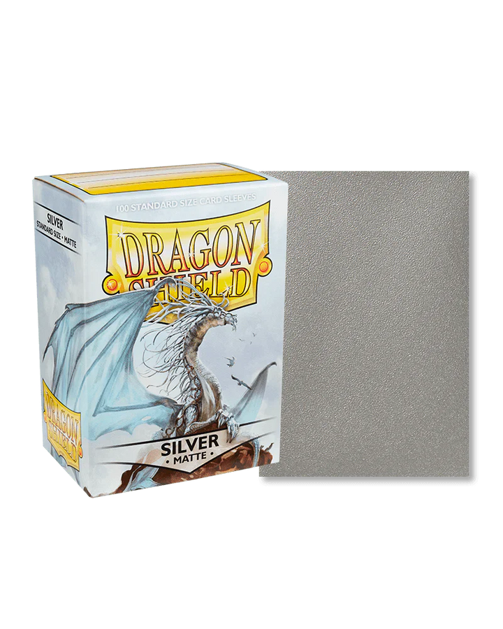 Dragon Shield: Sleeves Matte Dual Silver (100 Pack)