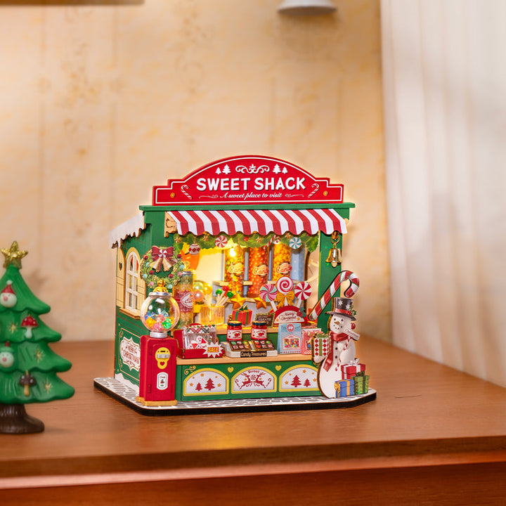 Rolife Christmas Candy Stand DIY Miniature House DS043