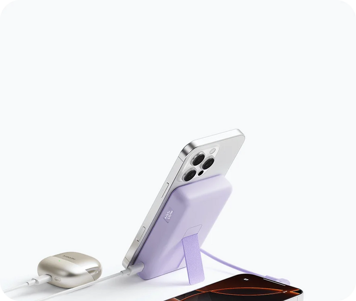 Xiaomi Magnetic Power Bank 10000 7.5w Integrated Cable with Built-in Stand 3C Certified