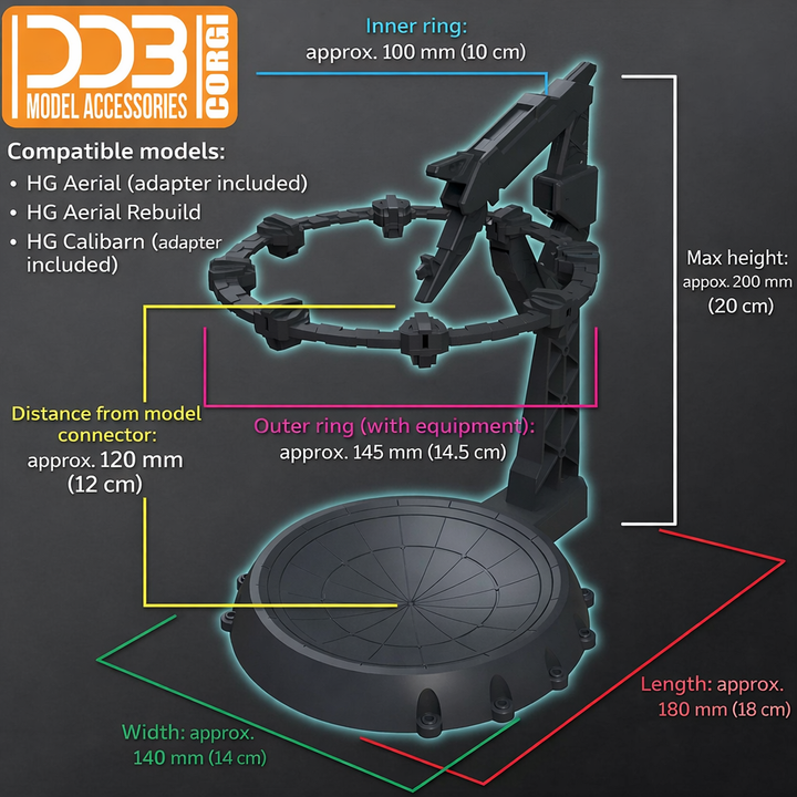 DDB - 1/144 HG Quiet Zero Link Unit Base For Hg Aerial/Rebuild/Calibarn
