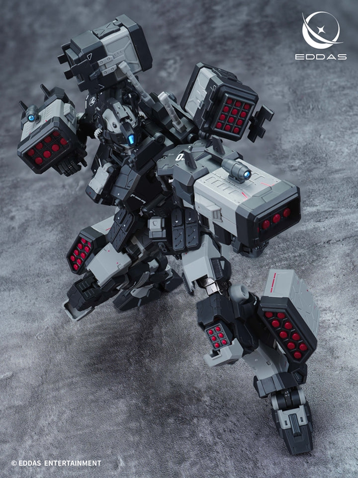 EDDAS 1/100 NGMPM02 Nomes Heavy Firepower model in an overhead action view