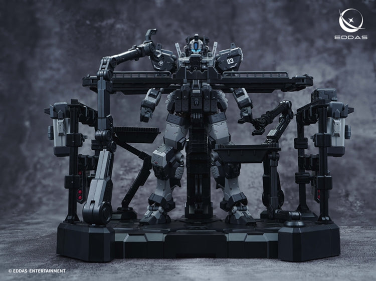 EDDAS 1/100 NGMPM02 Nomes Heavy Firepower model with raised hangar mechanical arms