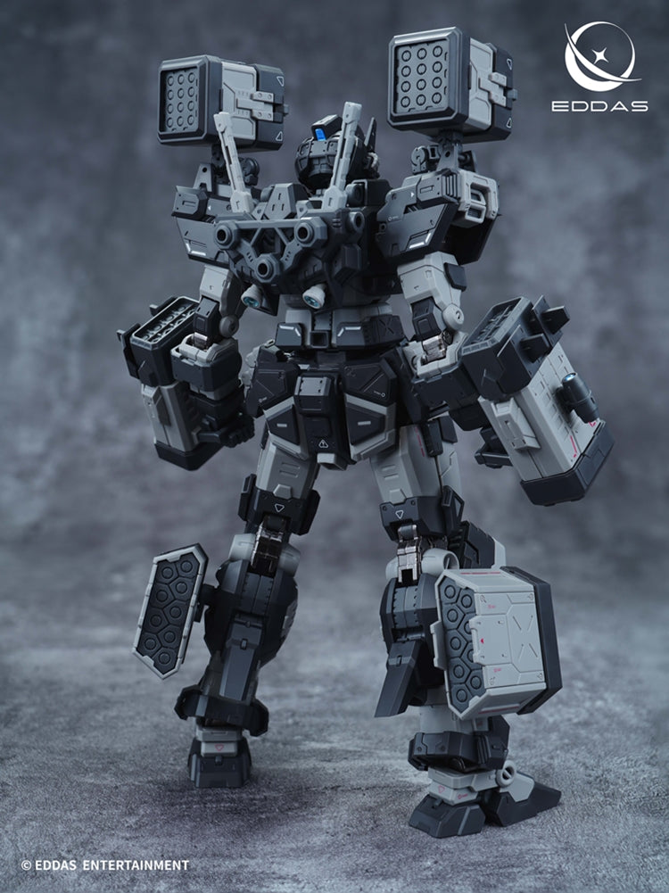 EDDAS 1/100 NGMPM02 Nomes Heavy Firepower model rear view with missile pods fitted