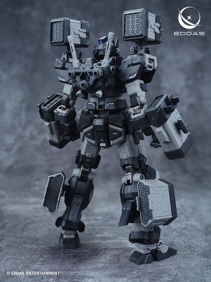 EDDAS 1/100 NGMPM02 Nomes Heavy Firepower model rear view with missile pods fitted