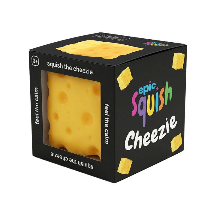 Epic Squish Cheezie single toy retail packaging