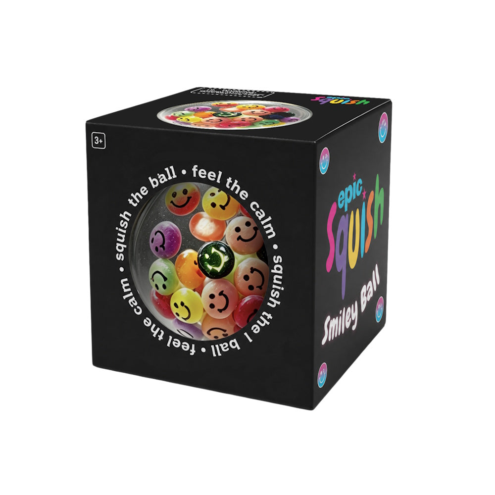 Epic Squish Smiley Ball single toy retail packaging