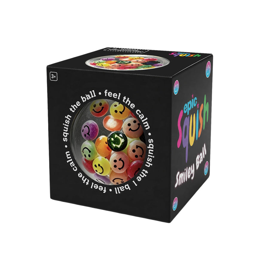 Epic Squish Smiley Ball single toy retail packaging