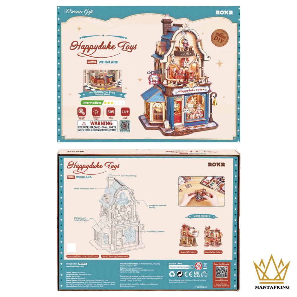 ROKR Happyduke Toys Whimland Wooden 3D Puzzle EAM01