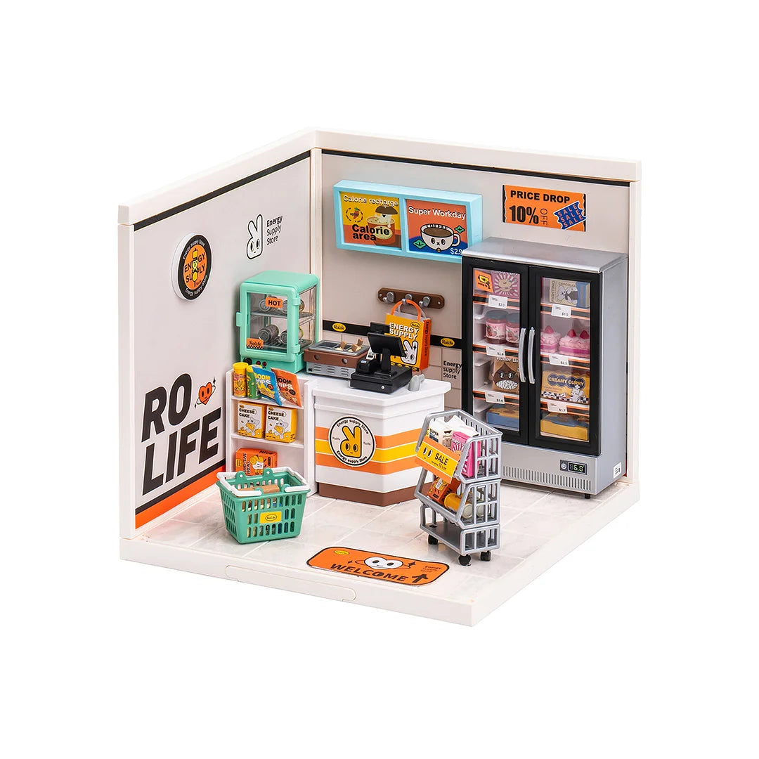 Kit Maison Miniature DIY Rolife - Sunny Break Terrace, Compatible Super Creator, Cadeau Créatif Adulte/enfant