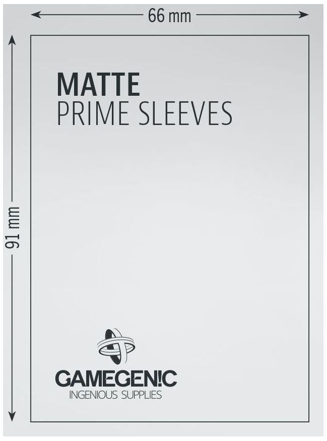 Gamegenic Matte Prime Card Sleeves Green 50s 66mm x 91mm