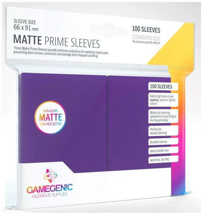 Gamegenic Matte Prime Card Sleeves Purple 100s 66mm x 91mm