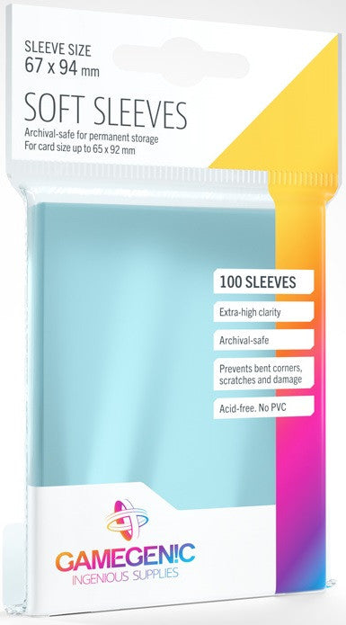 Gamegenic Soft Card Sleeves SOFT 100s - 67mm x 94mm