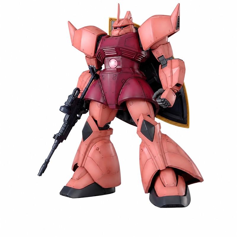 Gundam 1/100 MG MS-14S Char's Gelgoog Ver.2.0 front view on white background
