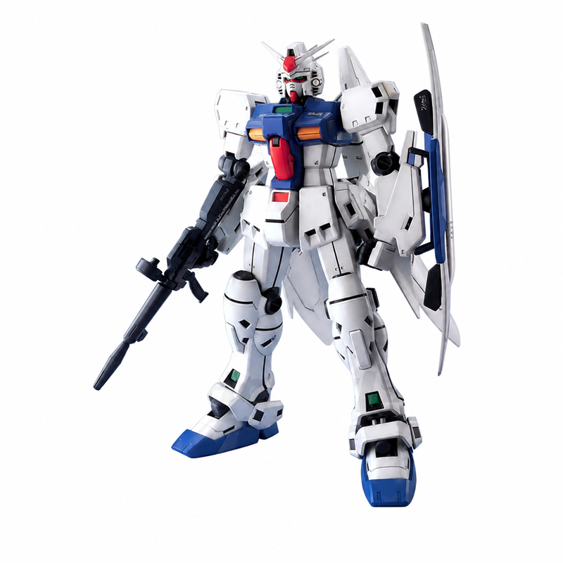 Gundam 1/100 MG RX-78GP03S Gundam GP03S front view on white background