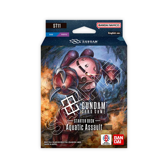Bandai - Gundam Card Game Aquatic Assault [ST11] - Official English Packaging Preview