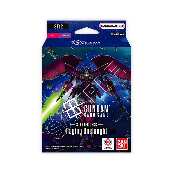 Bandai - Gundam Card Game Raging Onslaught [ST12] - Official English Packaging Preview