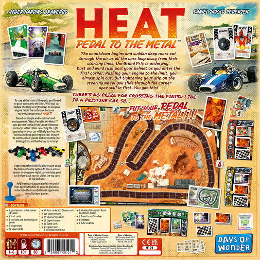 Heat: Pedal to the Metal back of box