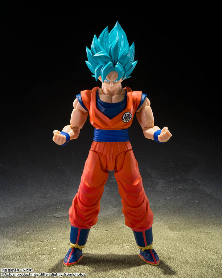 Dragon Ball - S.H.Figuarts Super Saiyan God Super Saiyan Son Goku - Blue Power Transcending Limits — product gallery image 1