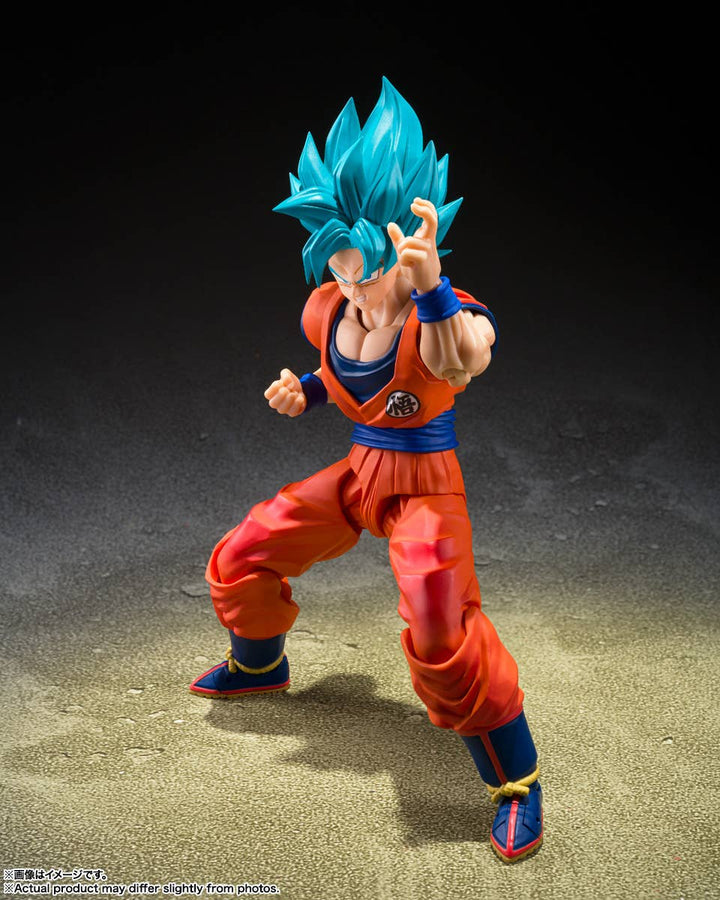 Dragon Ball - S.H.Figuarts Super Saiyan God Super Saiyan Son Goku - Blue Power Transcending Limits — product gallery image 2