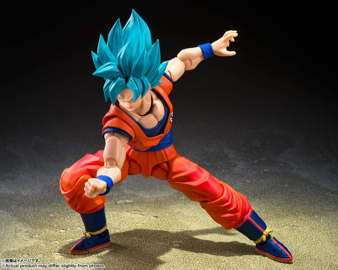 Dragon Ball - S.H.Figuarts Super Saiyan God Super Saiyan Son Goku - Blue Power Transcending Limits — product gallery image 3