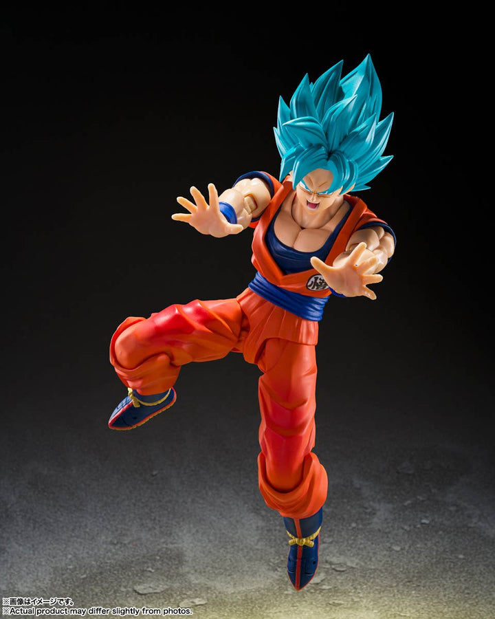 Dragon Ball - S.H.Figuarts Super Saiyan God Super Saiyan Son Goku - Blue Power Transcending Limits — product gallery image 5