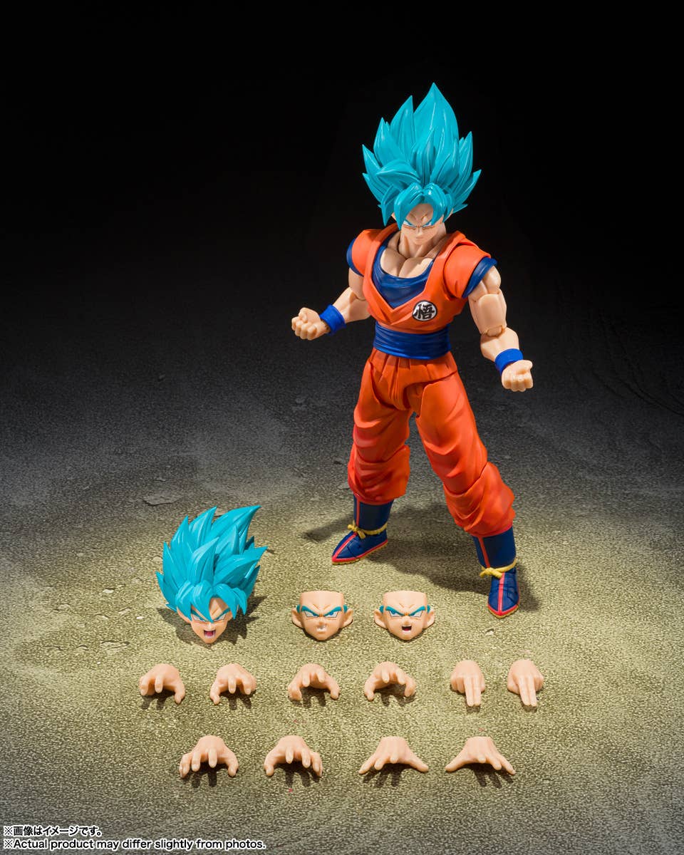 Dragon Ball - S.H.Figuarts Super Saiyan God Super Saiyan Son Goku - Blue Power Transcending Limits — product gallery image 7