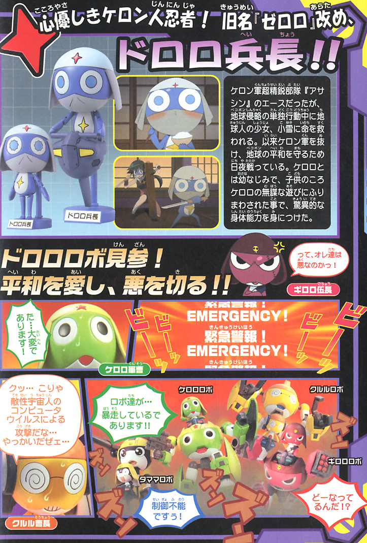 Sgt. Frog Plamo Collection Dororo Robo product feature 2