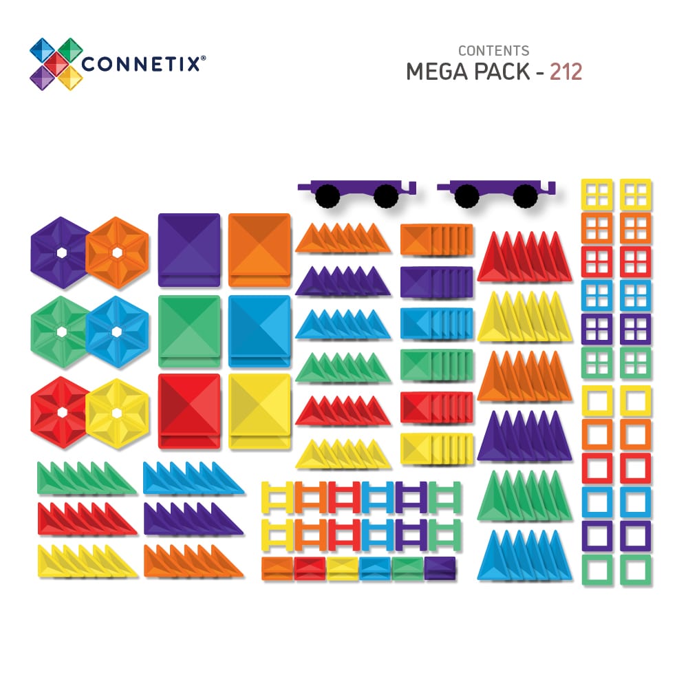 Connetix - Rainbow Mega Pack 212 pc