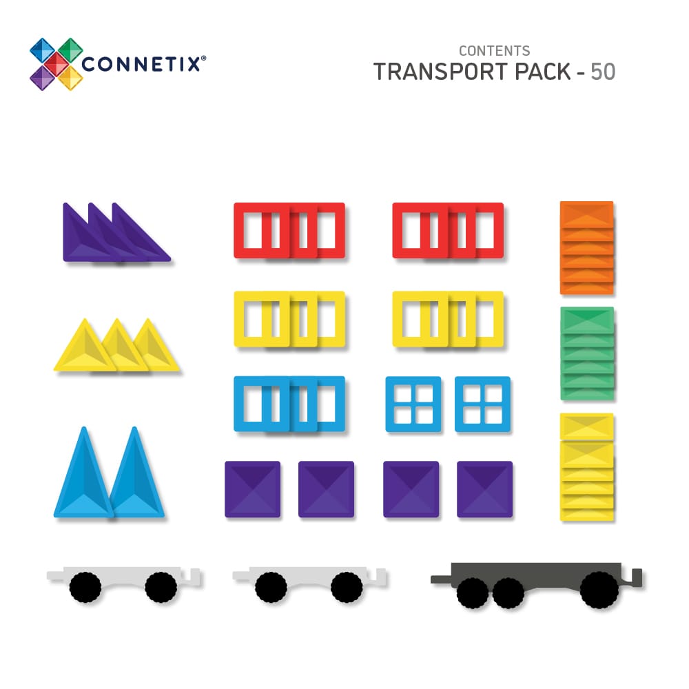 Connetix - Rainbow Transport Pack 50 pc