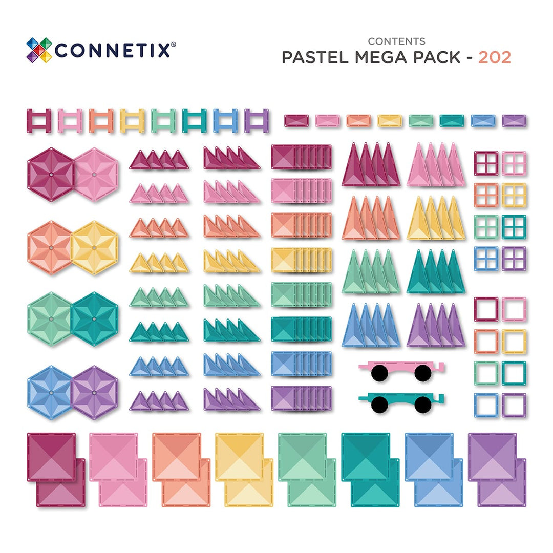 Connetix - Pastel Mega Pack 202 pc