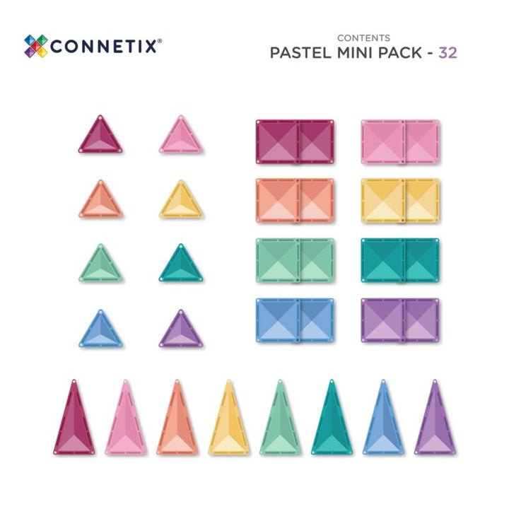 Connetix - Pastel Mini Pack 32 pc