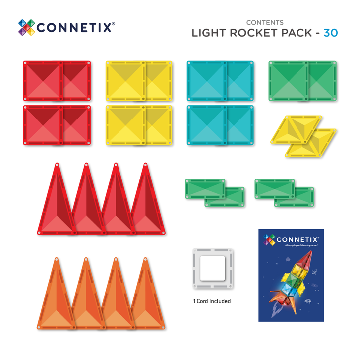 Connetix - Light Rocket Pack 30 pc
