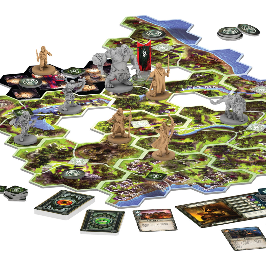 Fantasy Flight Games The Lord of the Rings Journeys in Middle-Earth components