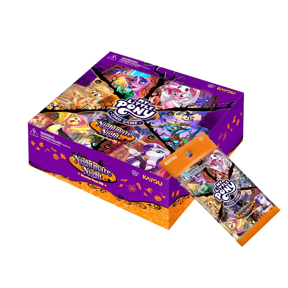 Kayou My Little Pony TCG Nightmare Night booster display and pack