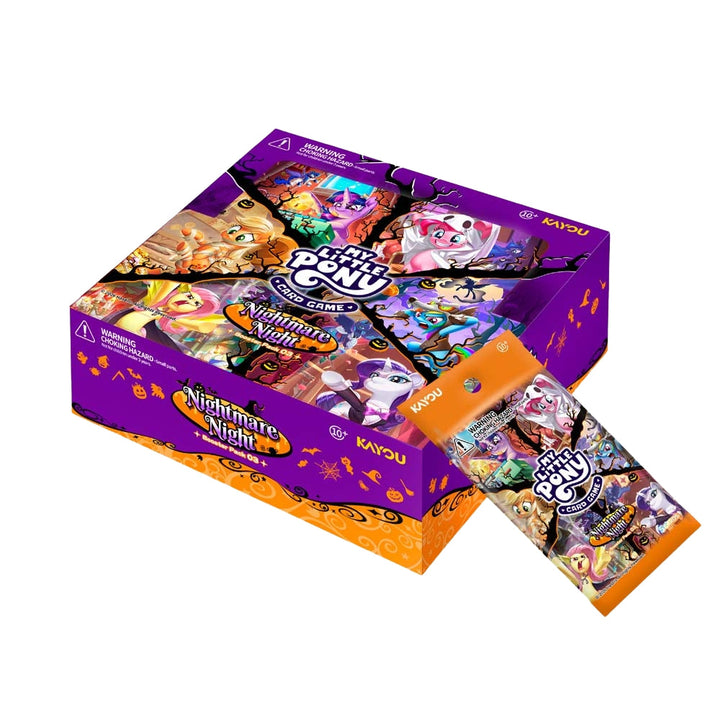 Kayou My Little Pony TCG Nightmare Night booster display and pack