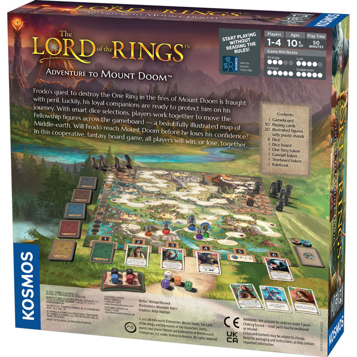 Kosmos The Lord of the Rings Adventure to Mount Doom back box