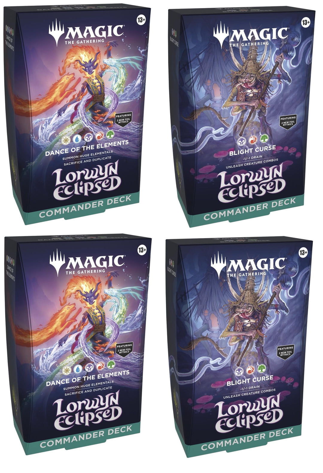 mtg lorwyn eclipsed commander deck Magic the Gathering Case Commander decks are ready to play right out of the box and contain everything you need to play Magics most popular multiplayer format Magic: the Gathering Lorwyn Eclipsed