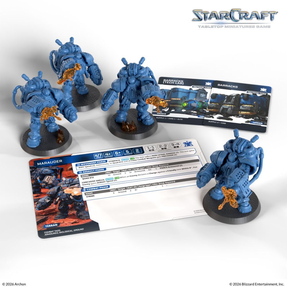 Starcraft Miniatures Games: Terran - Marauder - Expansion Set [PRE-ORDER]