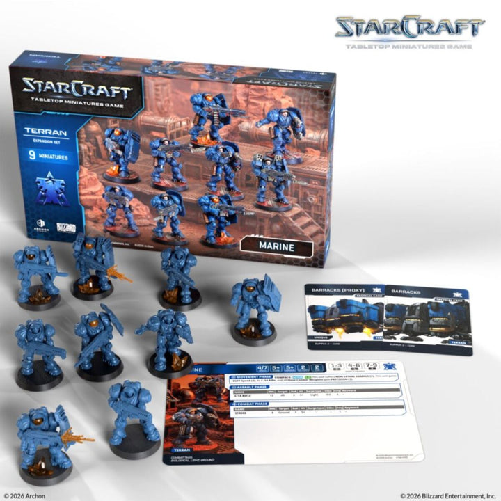 Starcraft Miniatures Games: Terran - Marine - Expansion Set [PRE-ORDER]