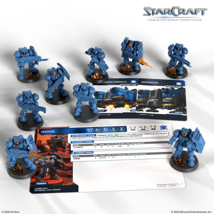 Starcraft Miniatures Games: Terran - Marine - Expansion Set [PRE-ORDER]