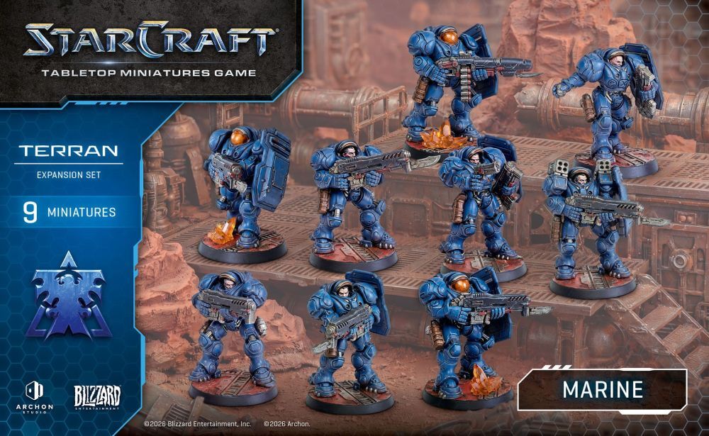 Starcraft Miniatures Games: Terran - Marine - Expansion Set [PRE-ORDER]