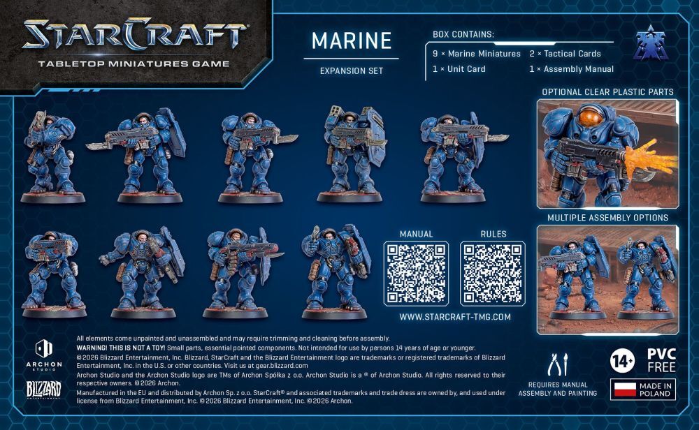 Starcraft Miniatures Games: Terran - Marine - Expansion Set [PRE-ORDER]