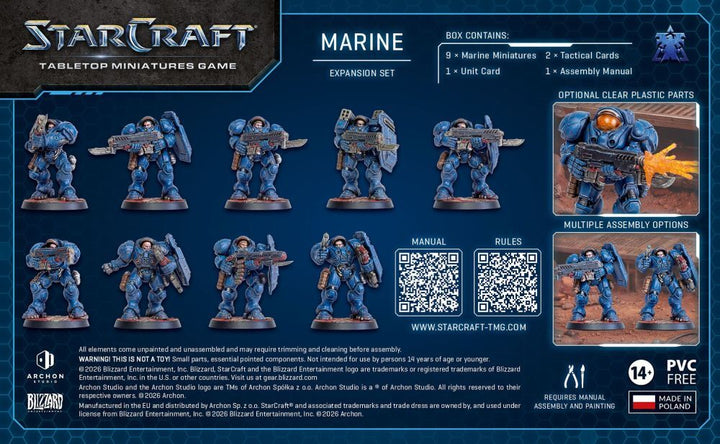 Starcraft Miniatures Games: Terran - Marine - Expansion Set [PRE-ORDER]