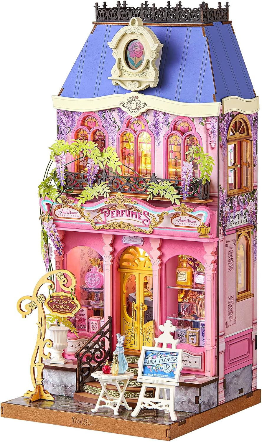 Rolife Floral Perfume Shop DIY Miniature House DG188 - Complete Model