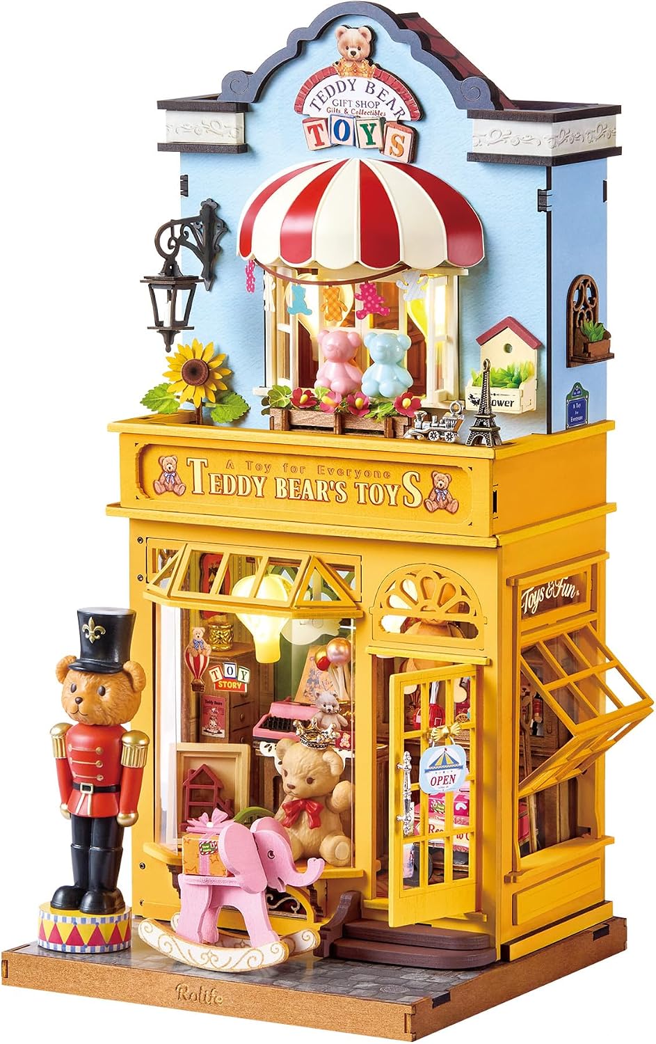 Rolife Teddy's Toy Shop DIY Miniature House DG189 - Complete Model
