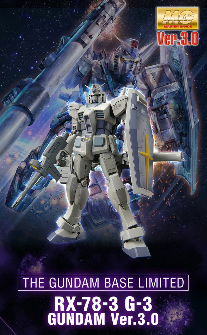 GUNDAM - 1/100 Gundam Base MG RX-78-3 Gundam G-3 Ver. 3.0