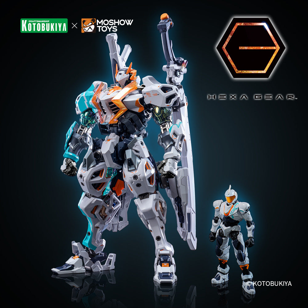 Moshow x Kotobukiya Hexa Gear V-THOR Assault Type Ji rei standing with its Governor