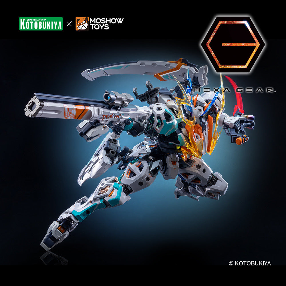 V-THOR Assault Type Ji rei in a dynamic firing pose with beam effect parts