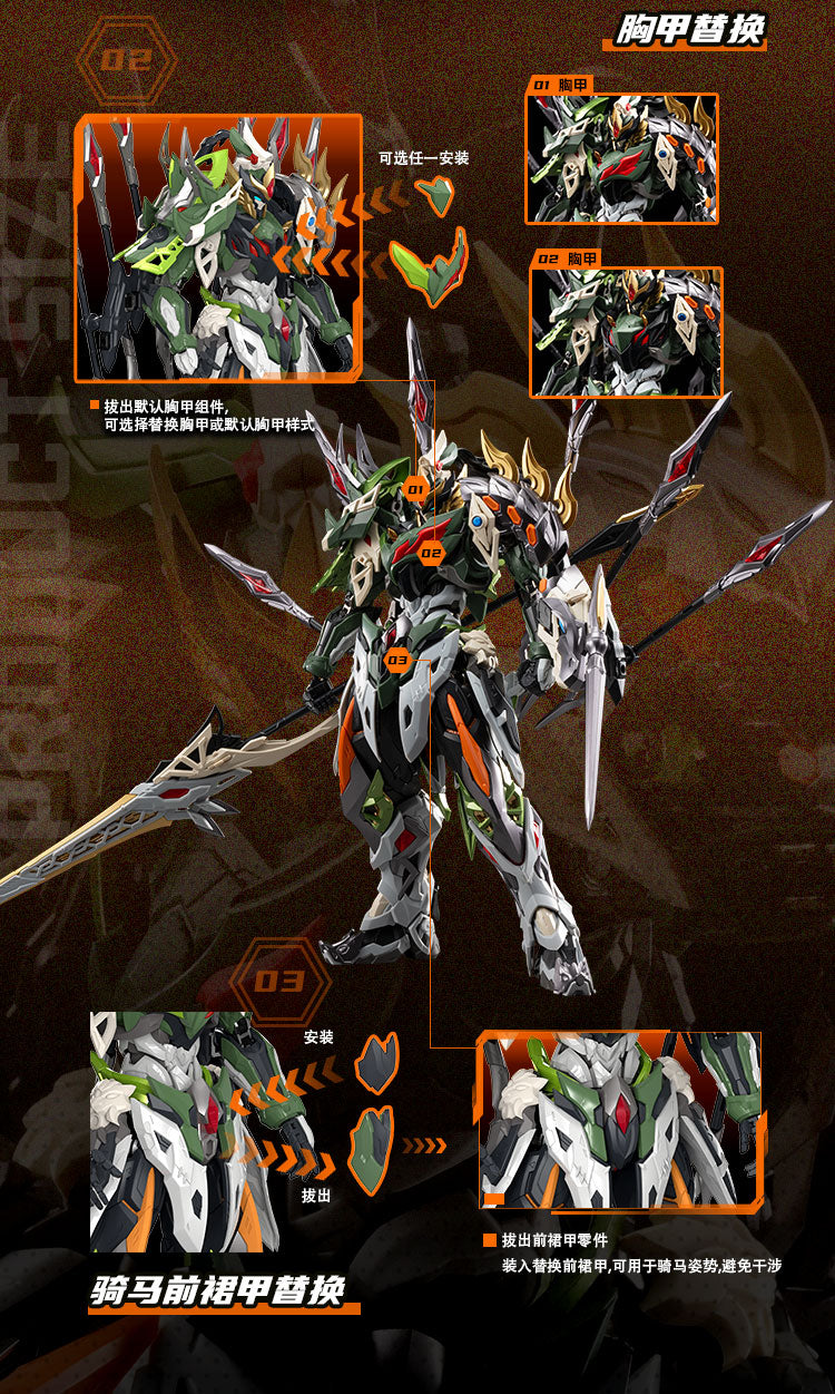 Motor Nuclear MNP-XH17 Ma Chao model kit - alternative chest and waist armour