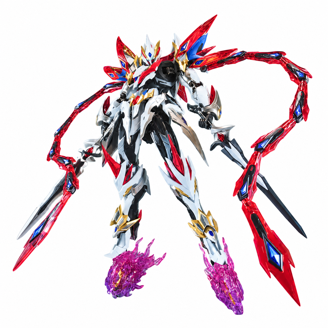 Motor Nuclear MNP-XH04W Nezha Majestic Color model kit with weapons and effect parts